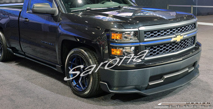 Custom Chevy Silverado  Truck Front Lip/Splitter (2010 - 2014) - $540.00 (Part #CH-020-FA)